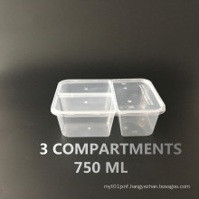 Hot Sale Plastic Meal Prep Containers with Lids Food Packaging Lunch Box Disposable Boxes